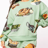 Mint Queen of Turkey Sweatshirt - Mint Green (Queen of Sparkles)