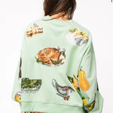 Mint Queen of Turkey Sweatshirt - Mint Green (Queen of Sparkles)