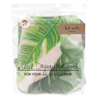 Quick Dry Hair Towel - Palm Print