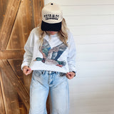 The Bedazzled Duck Tee - Ash Grey
