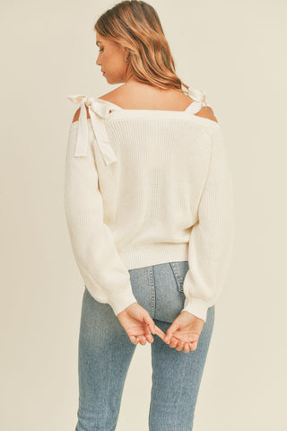 Aurelia Off Shoulder Sweater Cream