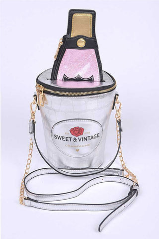 Champagne Bottle Cooler Iconic Crossbody Bag