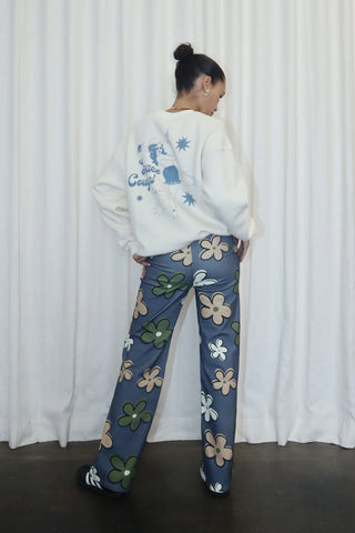 Space Cowgirl Crewneck Sweatshirt Cream