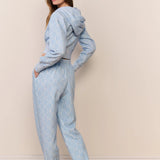 LoveShackFancy Lillia Bow Print Sweatpant – Chilled Blue