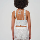 Chantal Denim Corset Top - Blue [For Love and Lemons]