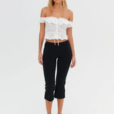 Marlowe Off-Shoulder Top - White [For Love and Lemons]