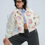 Marlee Cropped Puffer Coat - Brown [For Love and Lemons]