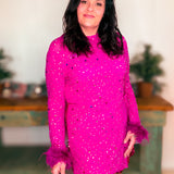 Queen of Sparkles Magenta Multi Scattered Rhinestone Romper