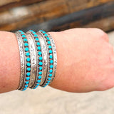 Zuni Snake Eye 3-Row Cuff