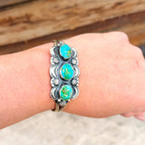 3-Stone Sonoran Turquoise Bracelet