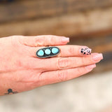 3 Stone Golden Hills Ring Adjustable