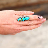 3-Stone Sonoran Gold Ring – Size 7 ½