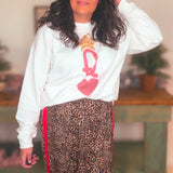 Queen of Hearts Sweatshirt – White