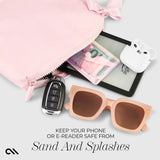 Case-Mate Special Edition Ballet Pink Bow Waterproof Beach Zip Pouch