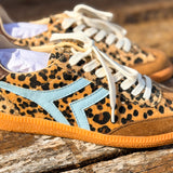 Leopard and Baby Blue Sneaker