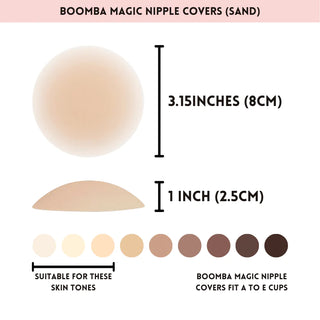 Boomba Magic Nipple Covers Sand