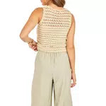 Isabella Sweater Tank – Taupe Ivory