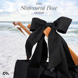 Case-Mate Special Edition Bow Midnight Black Jelly Tote w/ Phone Pouch