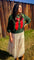 Dark Green & Red Wreath Around Neck Sweater - Dark Green [Queen od Sparkles]