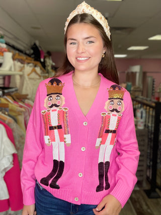 Preorder Nutcracker Cardigan Pink Queen of Sparkles