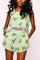 Plaid Hummingbird Feather Short - Green [Queen of Sparkles]