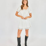 Misty Layered Lace Mini Skirt - Ivory