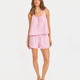 Jetset Ruffle Top & Shorts Set - Pink