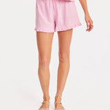 Jetset Ruffle Top & Shorts Set - Pink