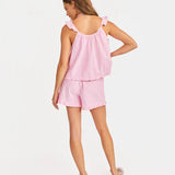 Jetset Ruffle Top & Shorts Set - Pink