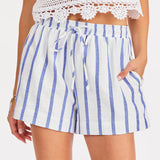 Daytrip Stripe Shorts – Blue & White