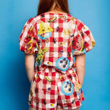 Checkered Picnic Cotton Short - Red & White [Queen of Sparkles]