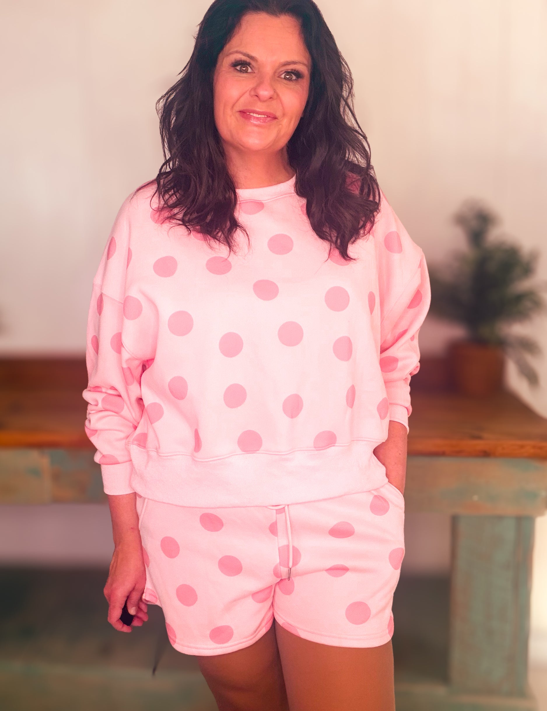 Pink Polka Dot Shorts