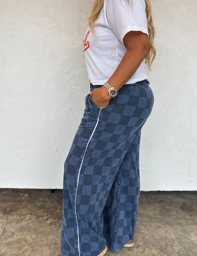 Victory Denim Check Pant