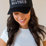 Black Bourbon Weather Trucker Hat