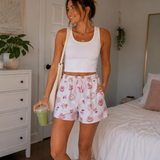 Cake Printed French Terry Sweat Shorts