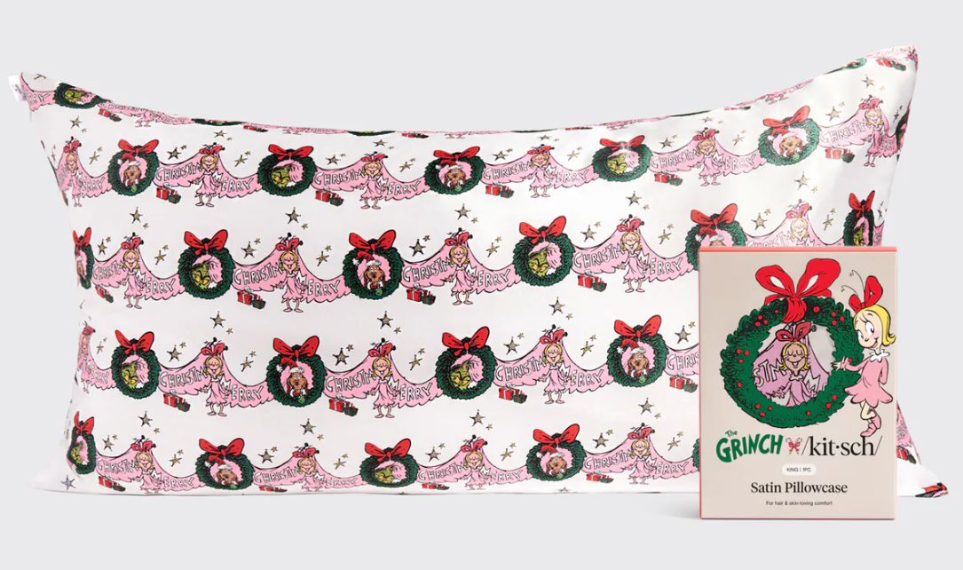 Standard Satin Pillowcase – Cindy Lou Grinch | KITSCH