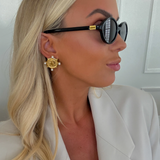 Pearl Coin Earring-Chansuttpearls-Gold