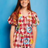 Checkered Picnic Cotton Short - Red & White [Queen of Sparkles]