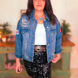 Embroidered Western Denim Trucker Jacket