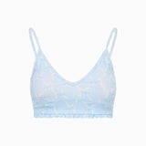 LoveShackFancy Erza Bow Print Active Bra – Chilled Blue