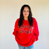Red Rhinestone Merry & Bright- Red [Queen of Sparkles]