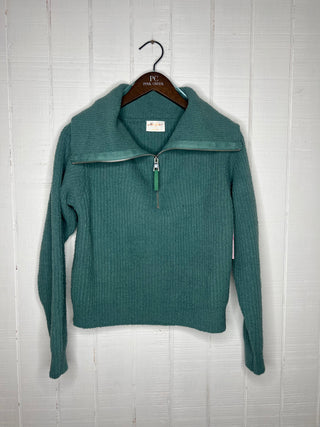 Atlee Plush Half Zip Pullover Winter Green