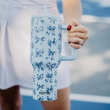 Toile Coquette Bows 38 oz Tumbler