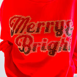 Red Rhinestone Merry & Bright- Red [Queen of Sparkles]