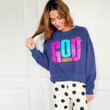 God Is Love Crop Sweatshirt