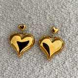 Love Earrings-Chansuttpearls- Gold