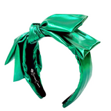 Green Metallic Side Bow Headband- Brianna Cannon-Pre-Order