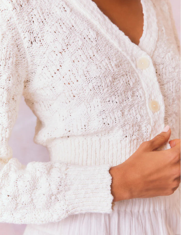 Hyacinth Cardigan - White [LoveShackFancy]