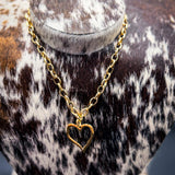 Large Open Heart-Gold-Chansuttpearls