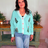 Spruce Trees Relaxed Cardigan